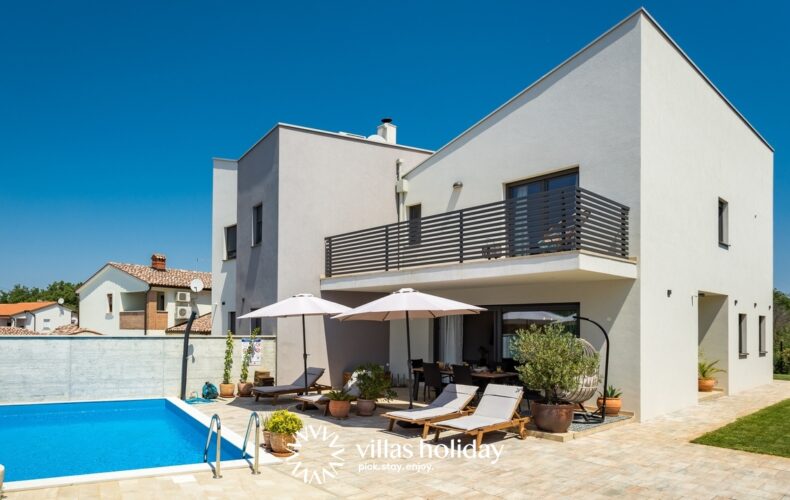 Modern pet friendly villa with swimming pool in coastal Istria