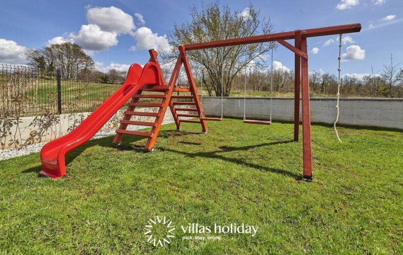 Outdoor playground of Villa Grgo