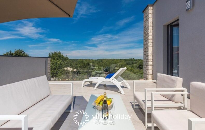 Terrace lounge area of Villa Selest