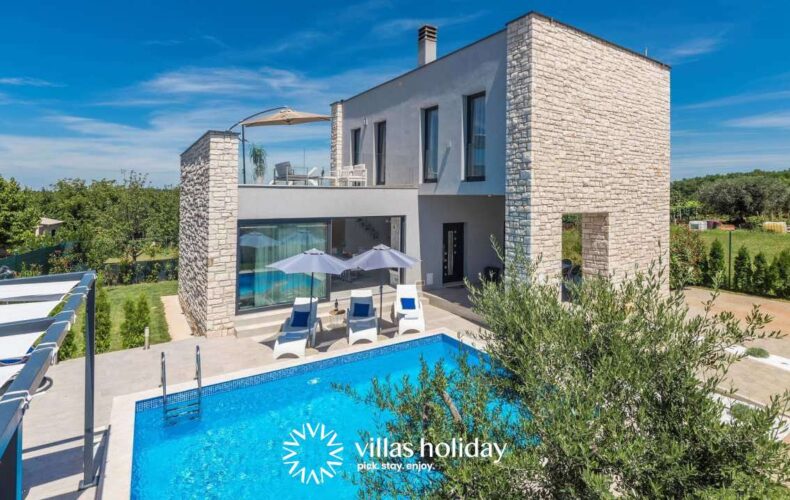 Modern pet-friendly villa with swimming pool in coastal Istria