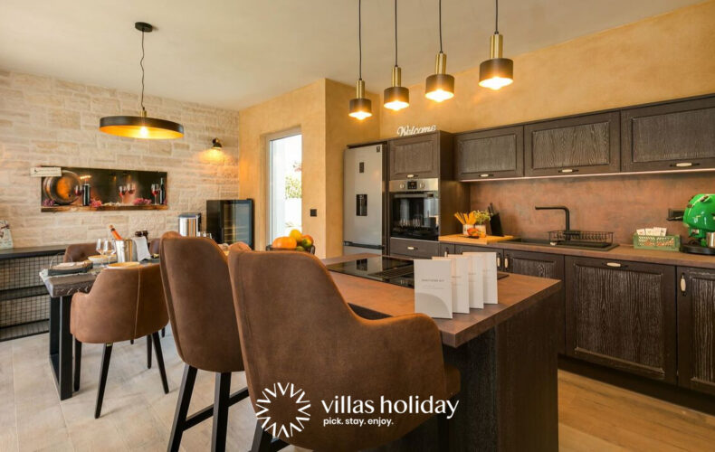 Kitchen area of Villa Maslina