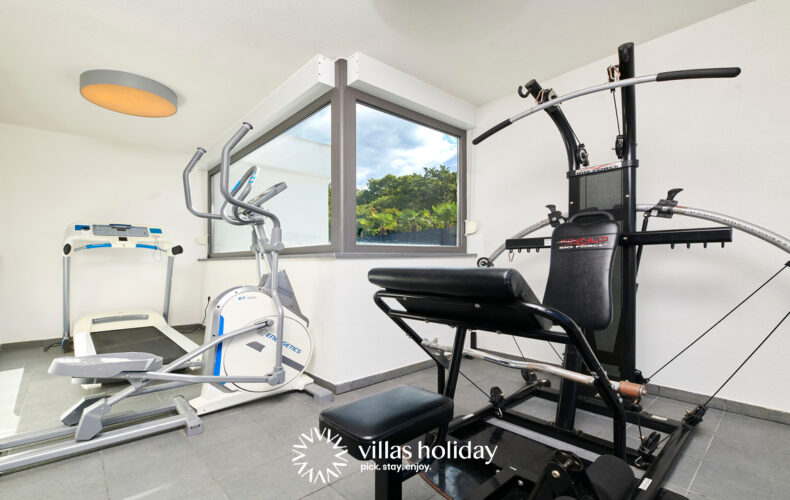 Fitness area of Villa Blue Ocean