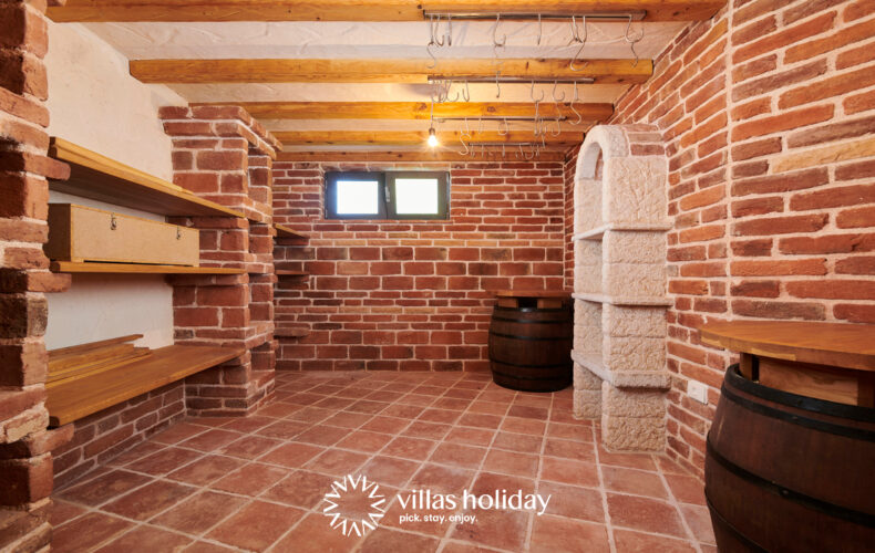 Wine cellar of Villa Blue Ocean