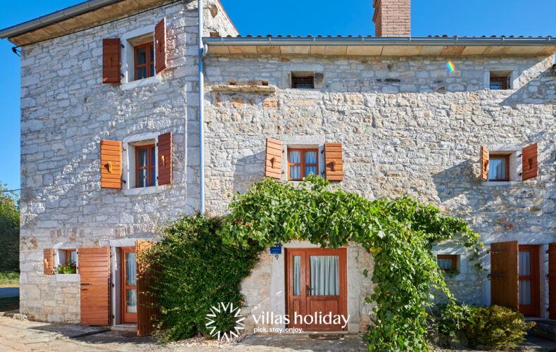 Rustic pet friendly villa with swimming pool in central Istria