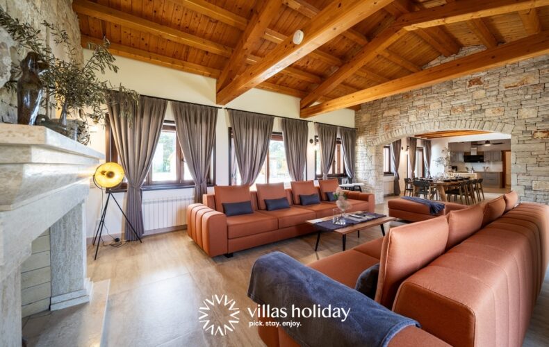 Living room of Villa Antea