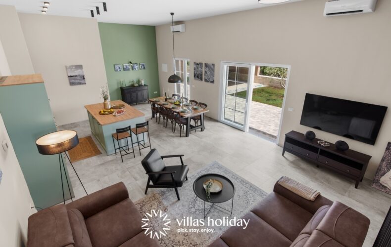 Kitchen and living room of Casa San Vital