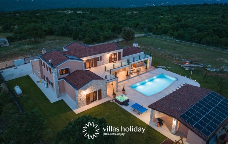 Aerial view of Villa Antea