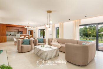 Modern living room of Villa Istria Green