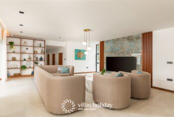 Modern living room of Villa Istria Green