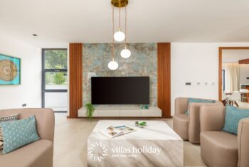 Spacious living room of Villa Istria Green