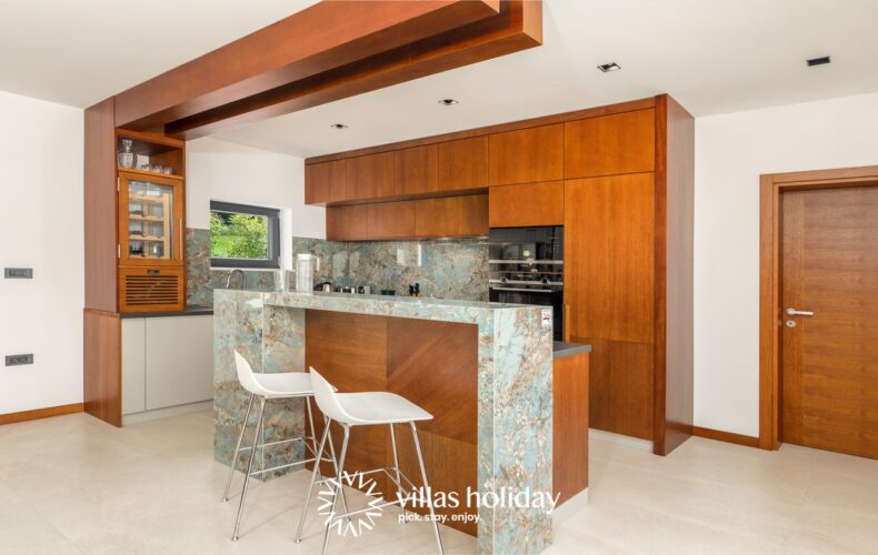 Modern kitchen of Villa Istria Green